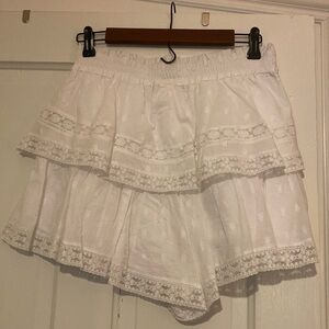 Altar’d State White Ruffle Skort